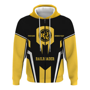 Railspirit Personalized Richmond, Fredericksburg And Potomac Railroad Hoodie Custom Year Railroader Zip Up Hoodie Gift Idea For Train Lover