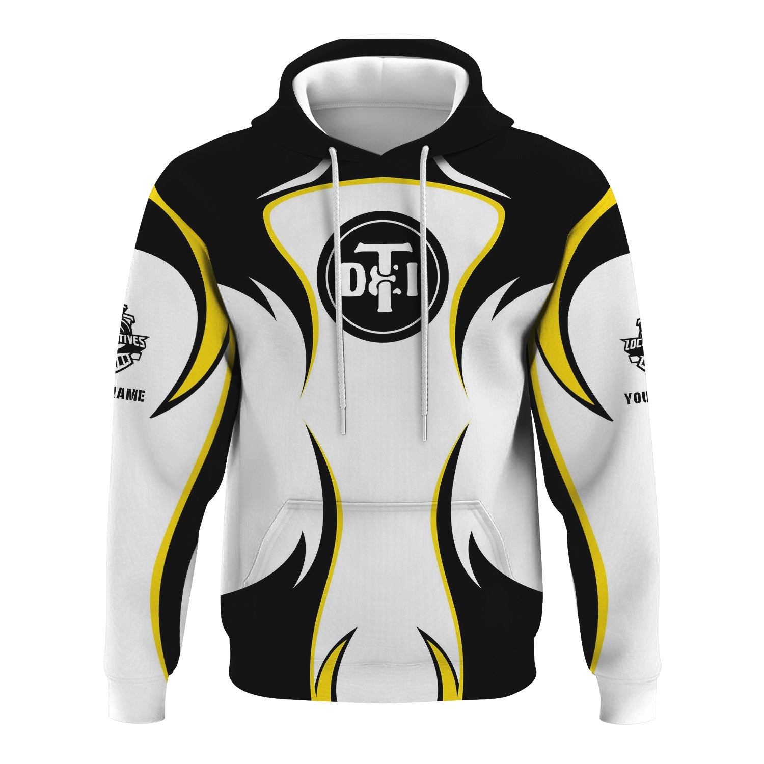 Railspirit Personalized Detroit Toledo And Ironton Railroad Hoodie Distinctive Flame Style Zip Up Hoodie For Steam Engine Addict