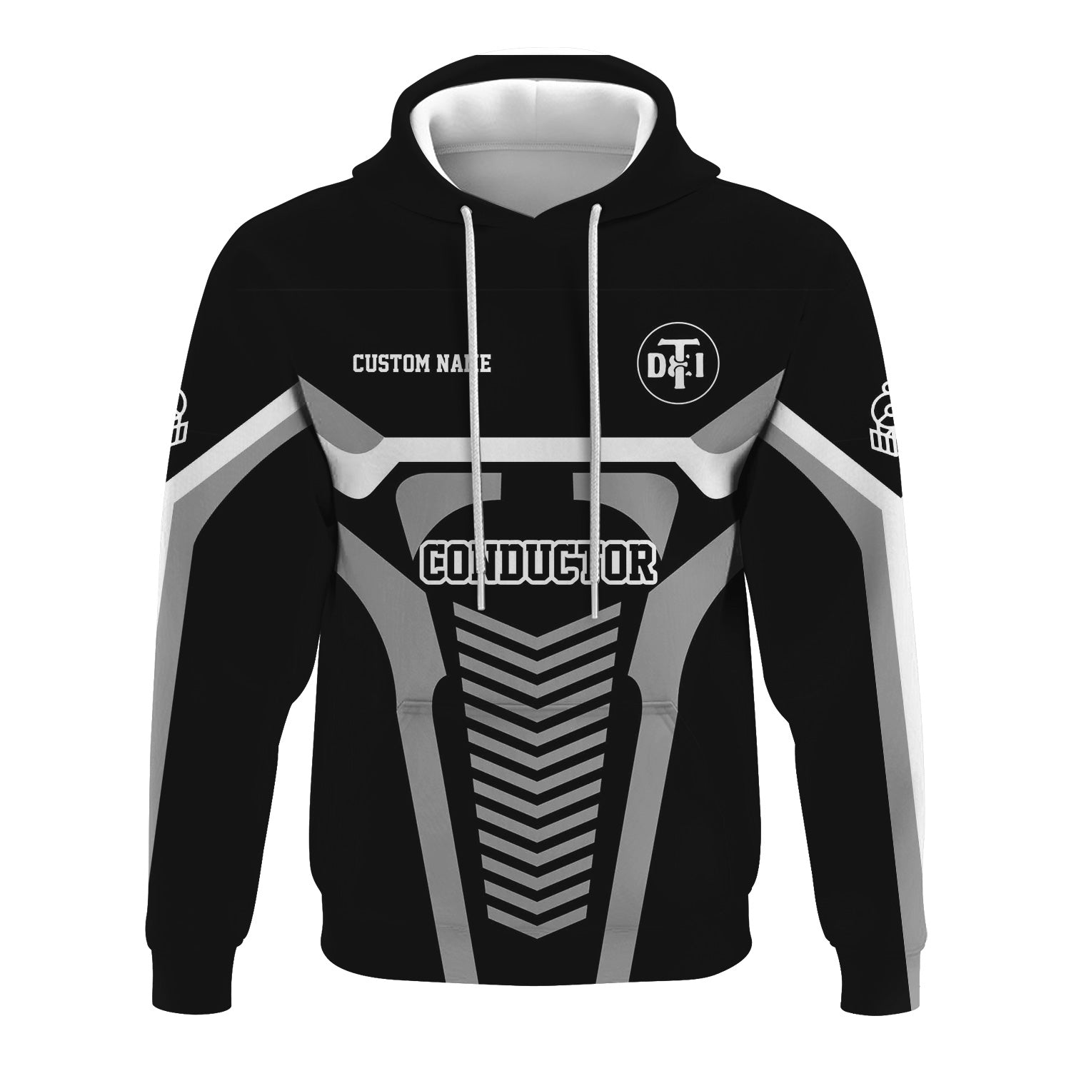 Railspirit Personalized Detroit Toledo And Ironton Railroad Hoodie Track-Inspired with Custom Job Position Train Zip Up Hoodie