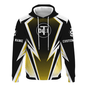 Railspirit Personalized Detroit Toledo And Ironton Railroad Hoodie Lightning Graphic Style Zip Up Hoodie Gift Idea For Train Lover