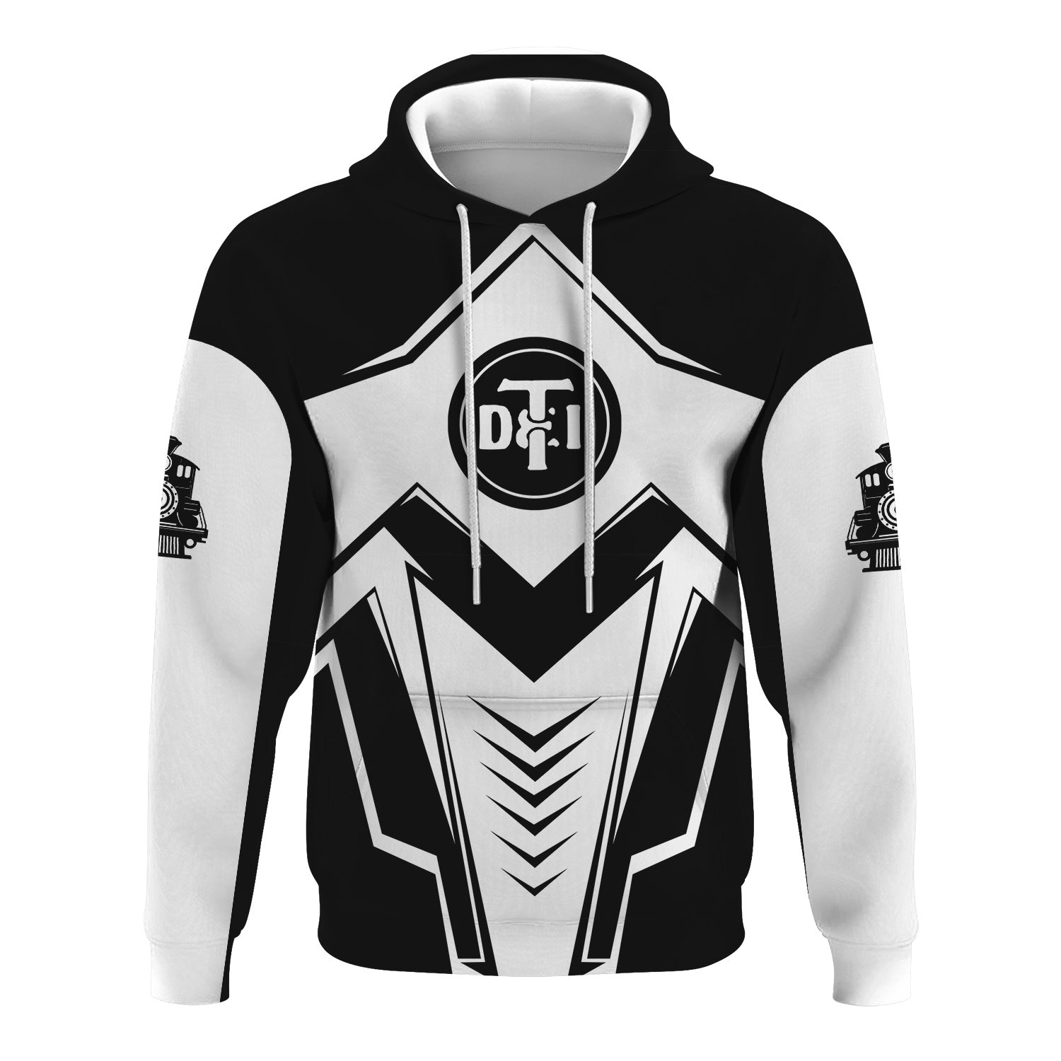 Railspirit Personalized Detroit Toledo And Ironton Railroad Hoodie Railway Trainspotter Style Zip Up Hoodie Gift Idea For Foamers