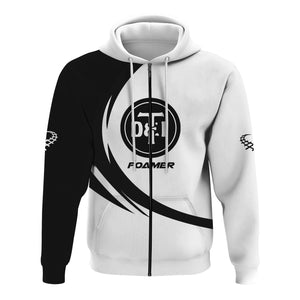 Railspirit Personalized Detroit Toledo And Ironton Railroad Hoodie Unique Graphic Style Zip Up Hoodie For Train Enthusiasts