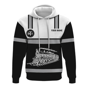 Railspirit Custom Name Detroit Toledo And Ironton Railroad Hoodie Eat Train Sleep Repeat Printed Train Zip Hoodie