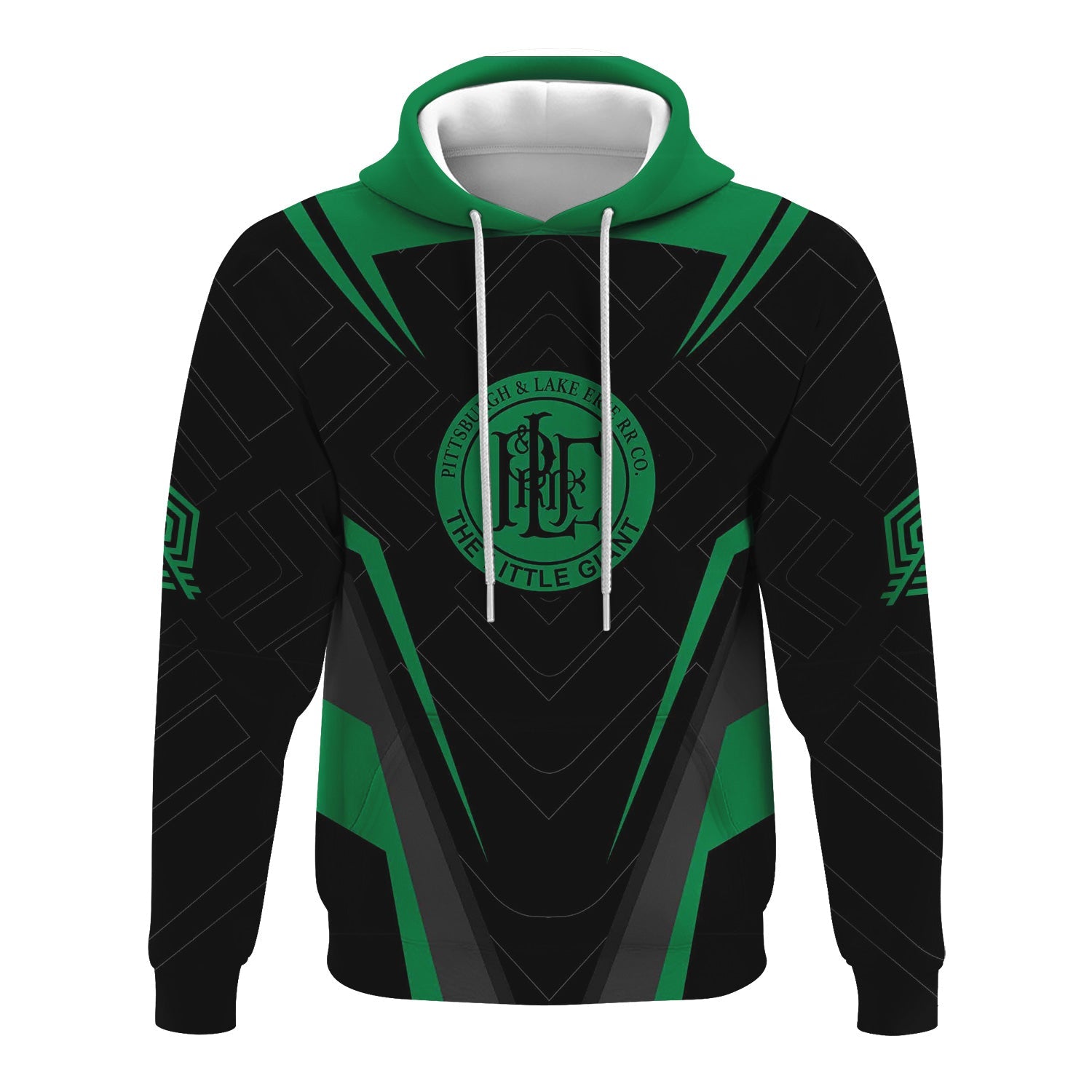 Railspirit Personalized Pittsburgh And Lake Erie Railroad Hoodie Railway Inspired Apparel Train Zip Up Hoodie For Train Lovers