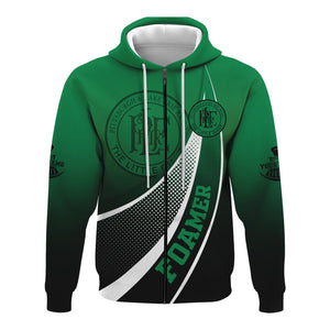 Railspirit Personalized Pittsburgh And Lake Erie Railroad Hoodie Railway-Themed Style Zip Up Hoodie Gift Idea For Trainspotter