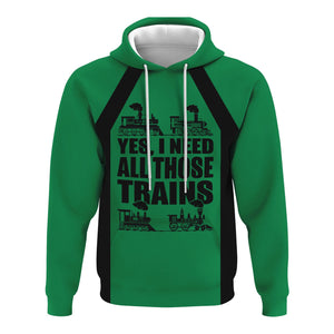 Railspirit Custom Name Pittsburgh And Lake Erie Railroad Hoodie Yes I Need All Those Train Printed Zip Hoodie