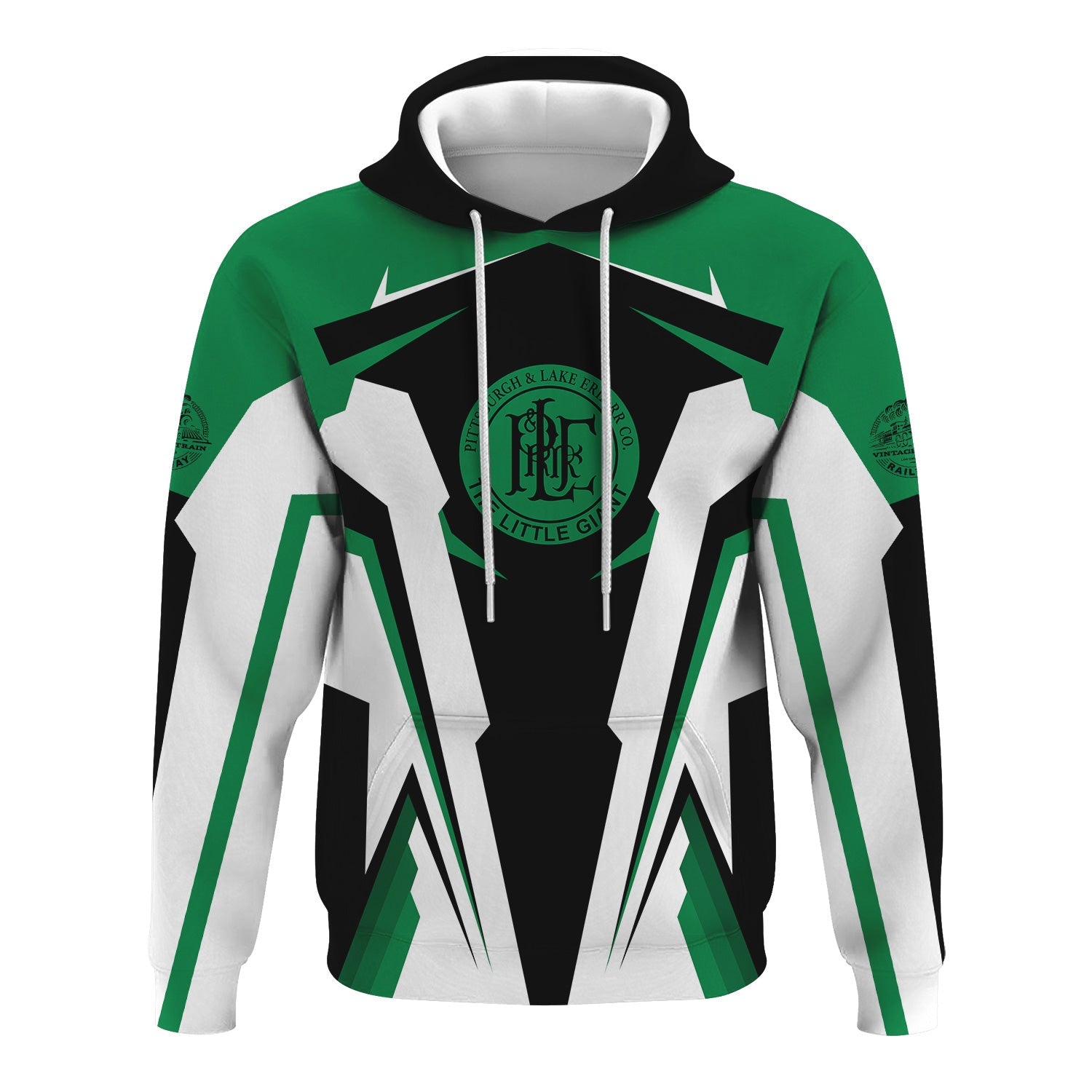 Railspirit Personalized Pittsburgh And Lake Erie Railroad Hoodie Strong Line Style Train Hoodie Gift Idea For Train Lover