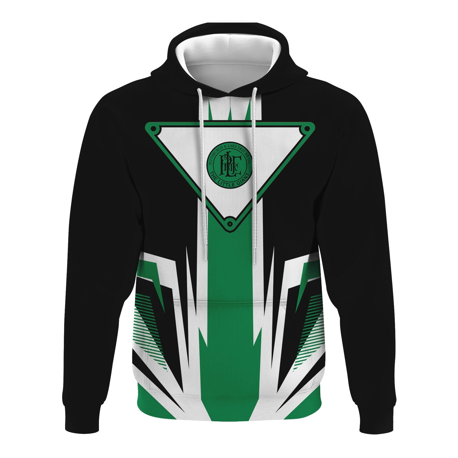 Railspirit Pittsburgh And Lake Erie Railroad Hoodie Bold Graphic Style All Over Printed Zip Up Hoodie