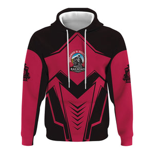 Railspirit Personalized Durango And Silverton Narrow Gauge Railroad Hoodie Railway Trainspotter Style Zip Up Hoodie Gift Idea For Foamers