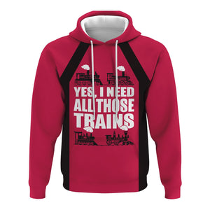 Railspirit Custom Name Durango And Silverton Narrow Gauge Railroad Hoodie Yes I Need All Those Train Printed Zip Hoodie