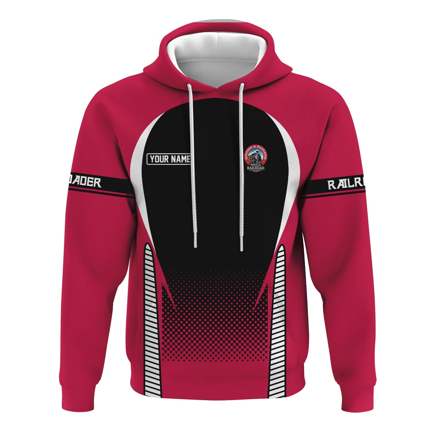 Railspirit Personalized Durango And Silverton Narrow Gauge Railroad Hoodie Stress Is Caused By Not Having Enough Trains  Zip Up Hoodie