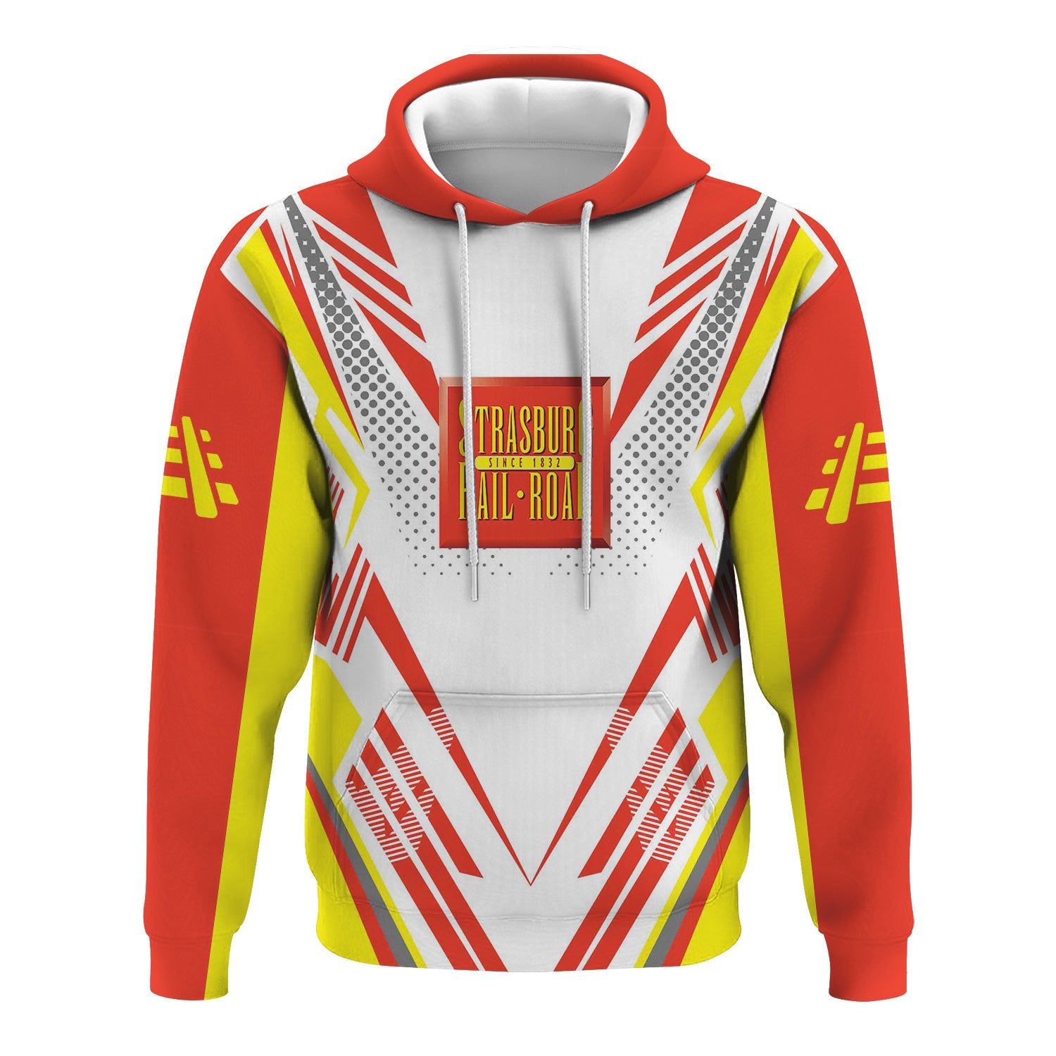 Railspirit Personalized Strasburg Railroad Hoodie Railroad Tribute Design Train Zip Up Hoodie for Train Lovers