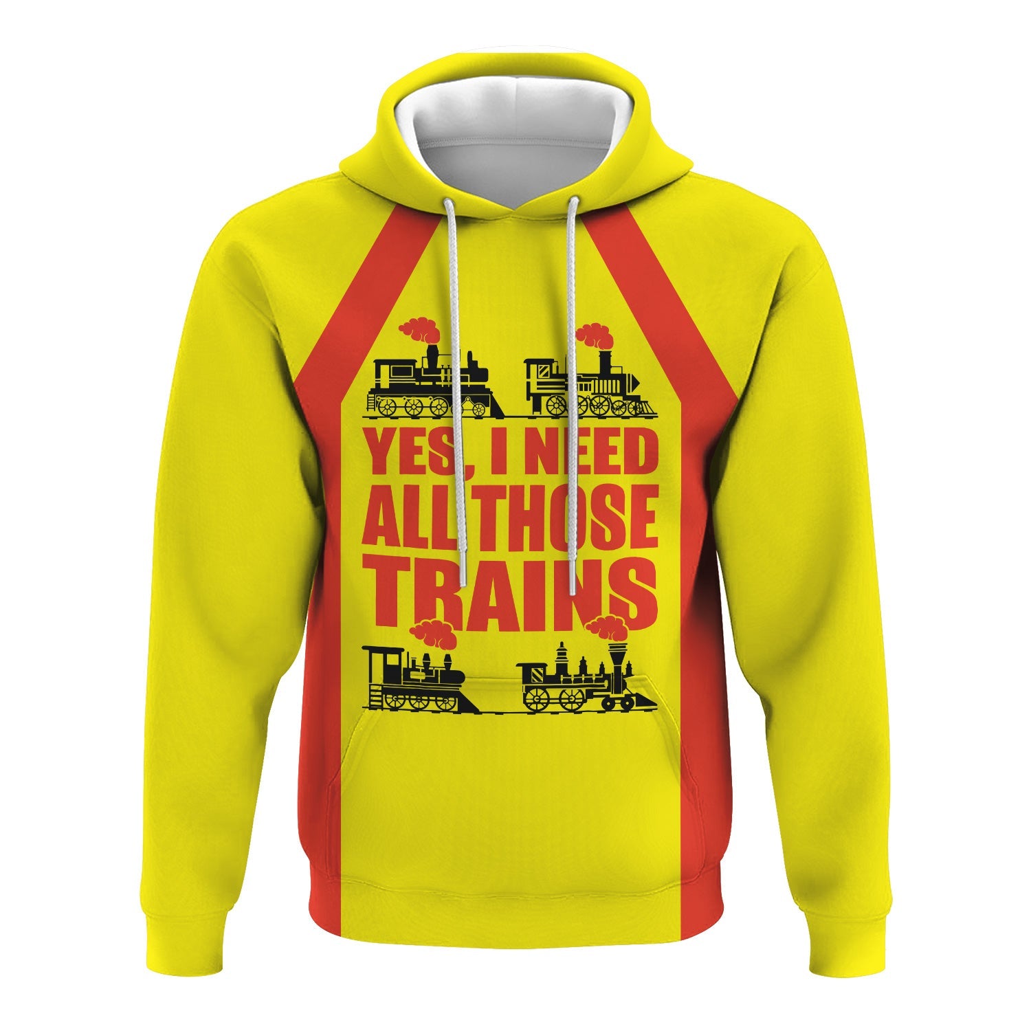 Railspirit Custom Name Strasburg Railroad Hoodie Yes I Need All Those Train Printed Zip Hoodie