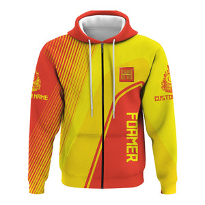 Railspirit Personalized Strasburg Railroad Hoodie Vibrant Striking Style Zip Up Hoodie For Rail Enthusiasts