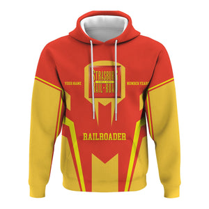 Railspirit Personalized Strasburg Railroad Hoodie Custom Year Railroader Zip Up Hoodie Gift Idea For Train Lover
