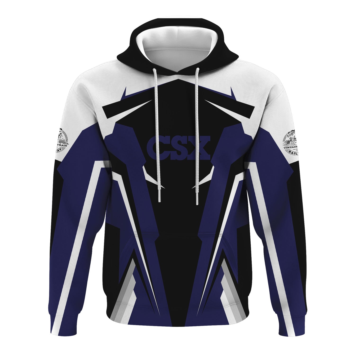 Railspirit Personalized CSX Transportation Railroad Hoodie Strong Line Style Train Hoodie Gift Idea For Train Lover