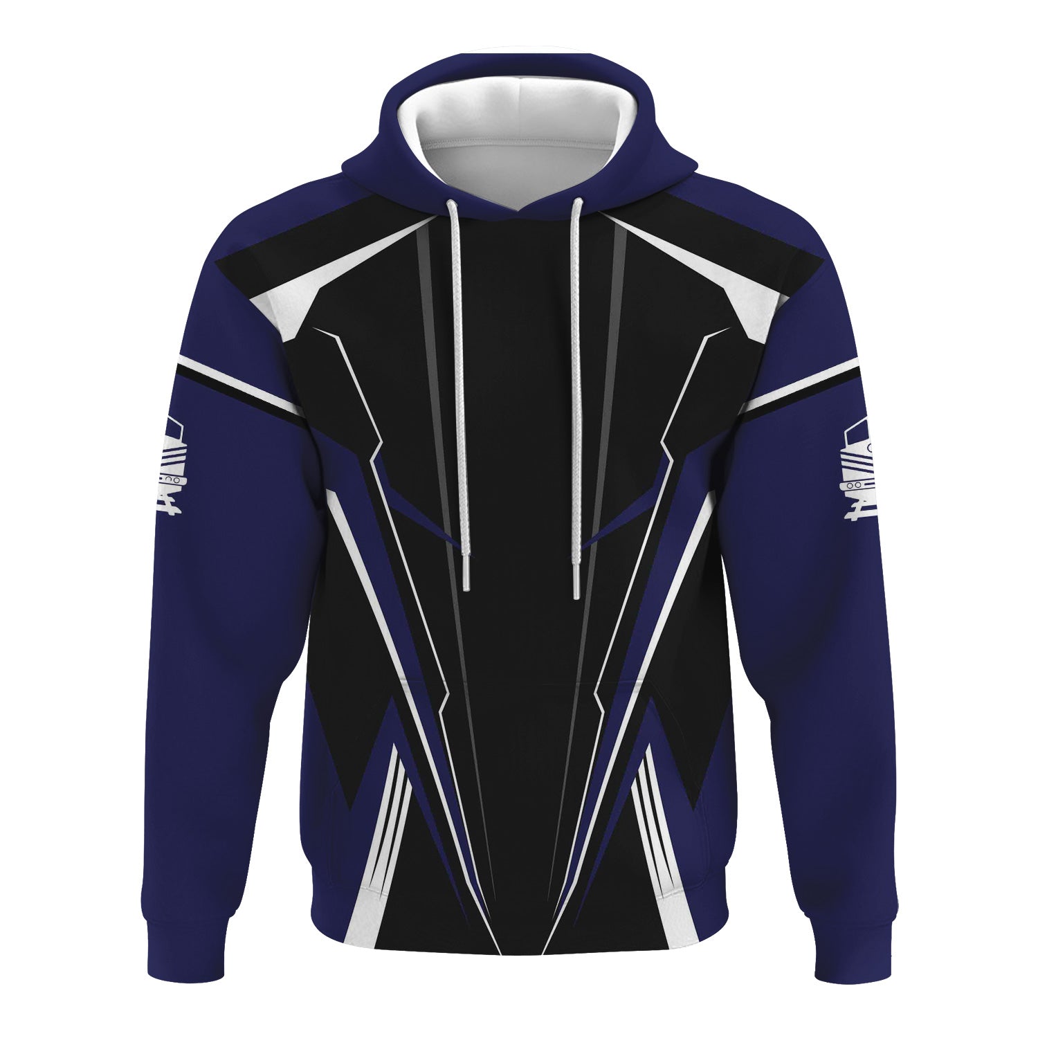 Railspirit Personalized CSX Transportation Railroad Hoodie Lightning-Edge Design Train Zip Up Hoodie For Railroad Lovers