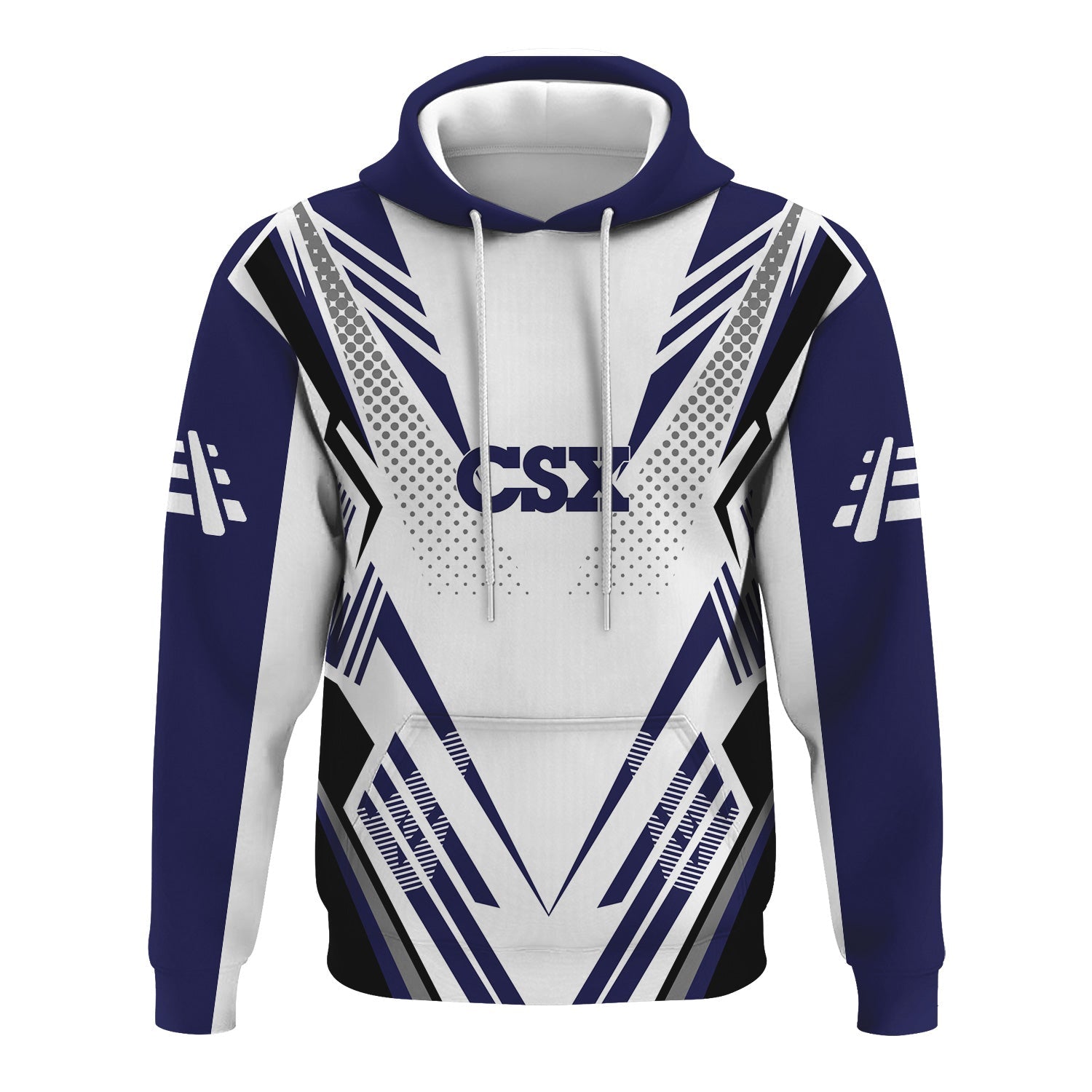 Railspirit Personalized CSX Transportation Railroad Hoodie Railroad Tribute Design Train Zip Up Hoodie for Train Lovers