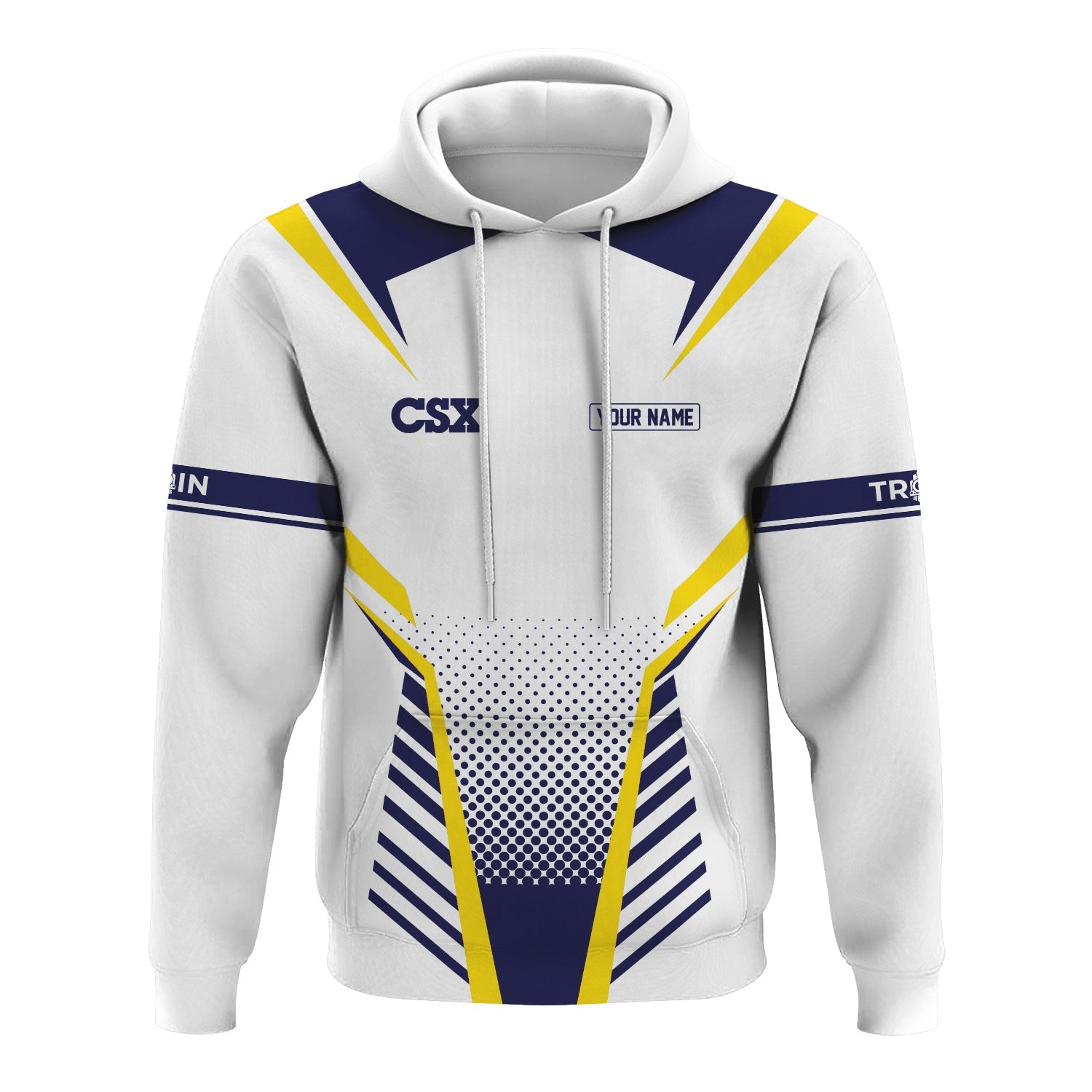 Railspirit Personalized CSX Transportation Railroad Hoodie Unisex Train Zip Hoodie All Over Print