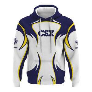 Railspirit Personalized CSX Transportation Railroad Hoodie Distinctive Flame Style Zip Up Hoodie For Steam Engine Addict