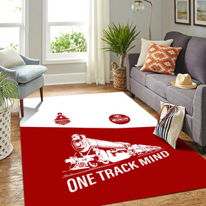 Railspirit Personalized Monon Railroad Area Rug One Track Mind Train Rug Gift Idea For Train Lover