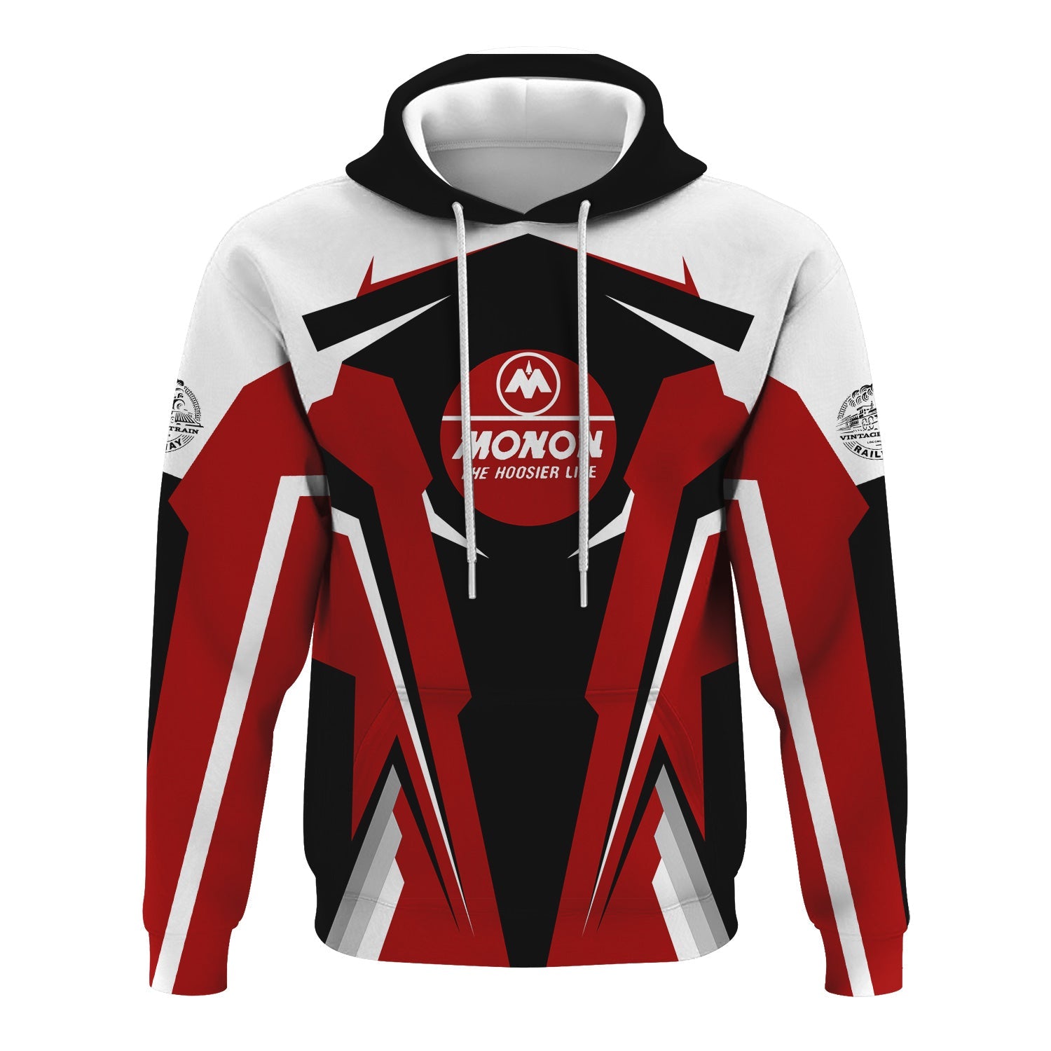 Railspirit Personalized Monon Railroad Hoodie Strong Line Style Train Hoodie Gift Idea For Train Lover