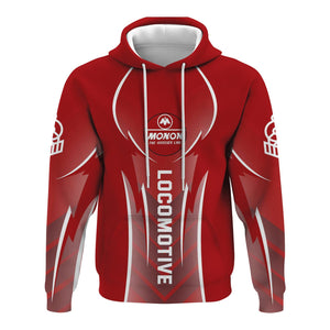 Railspirit Personalized Monon Railroad Hoodie Striking Line Style Train Zip Up Hoodie For Locomotive Lovers