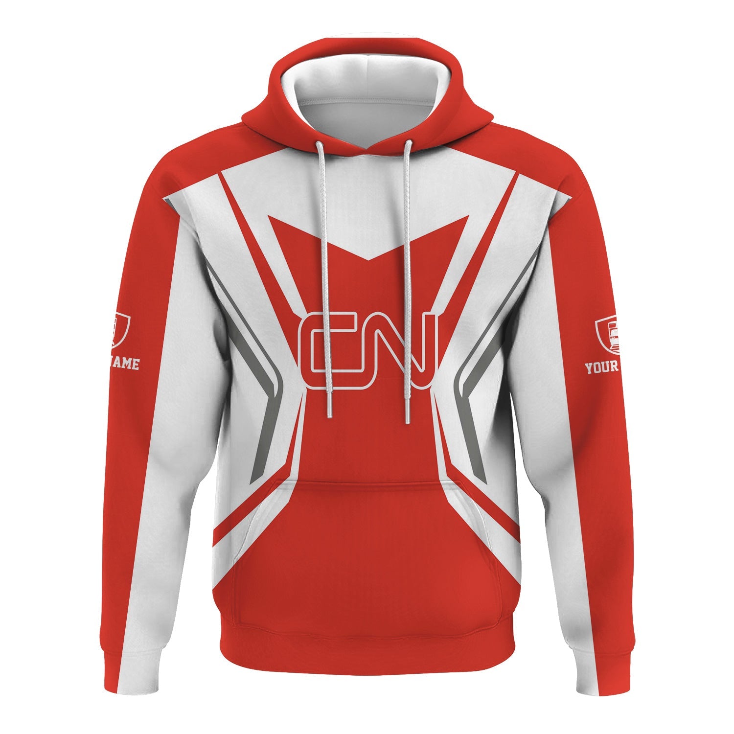 Railspirit Personalized Canadian National Railroad Hoodie Unique Style with Custom Job Train Zip Up Hoodie