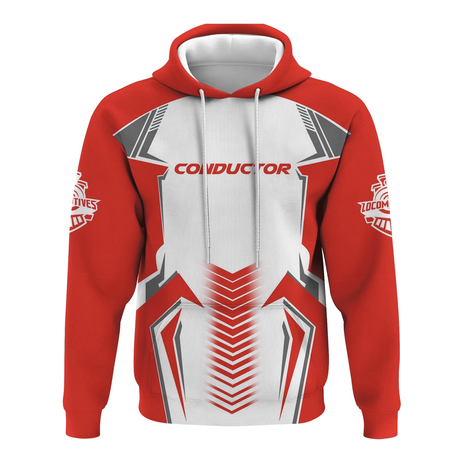 Railspirit Personalized Canadian National Railroad Hoodie Standout Style with Custom Position Train Zip Up Hoodie