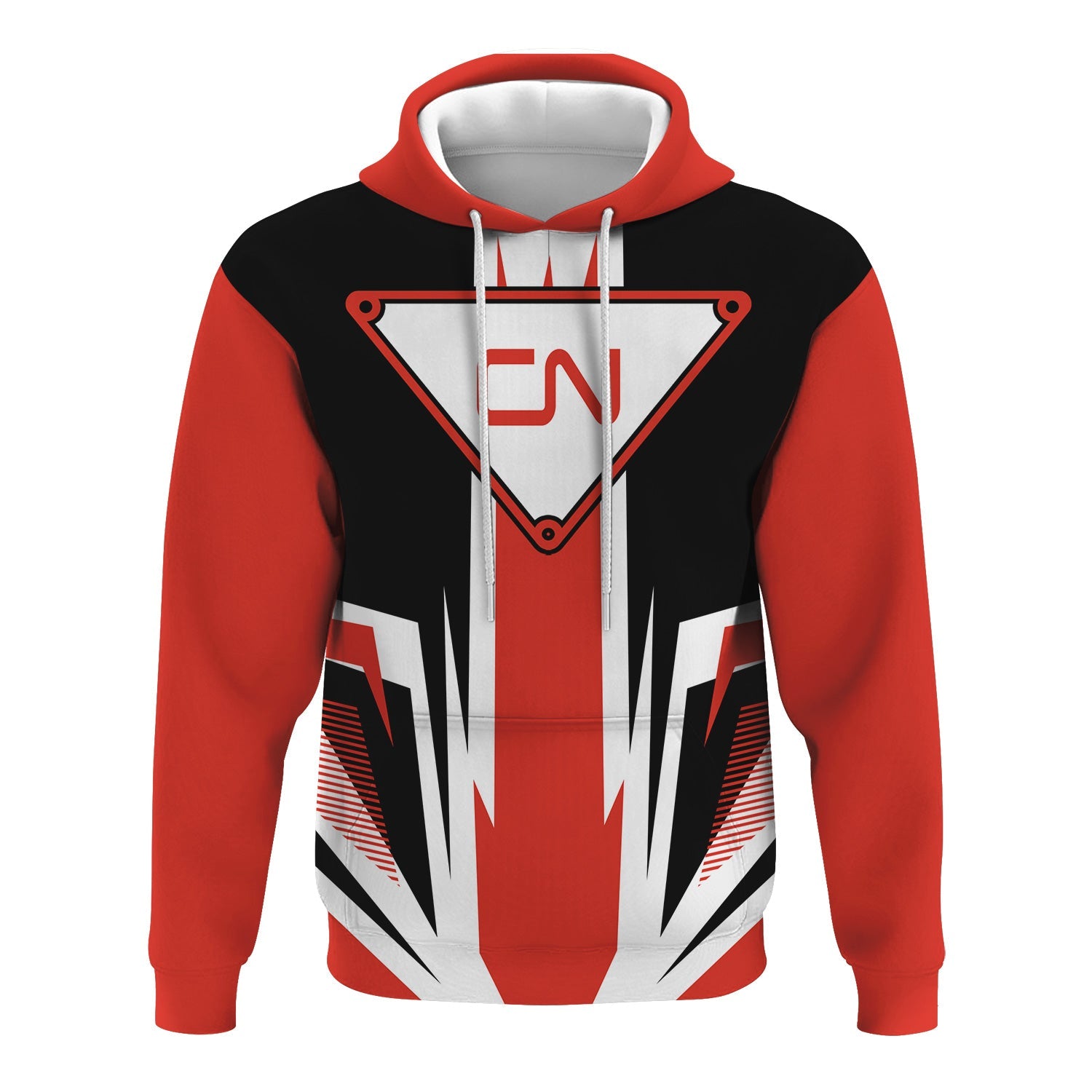 Railspirit Canadian National Railroad Hoodie Bold Graphic Style All Over Printed Zip Up Hoodie