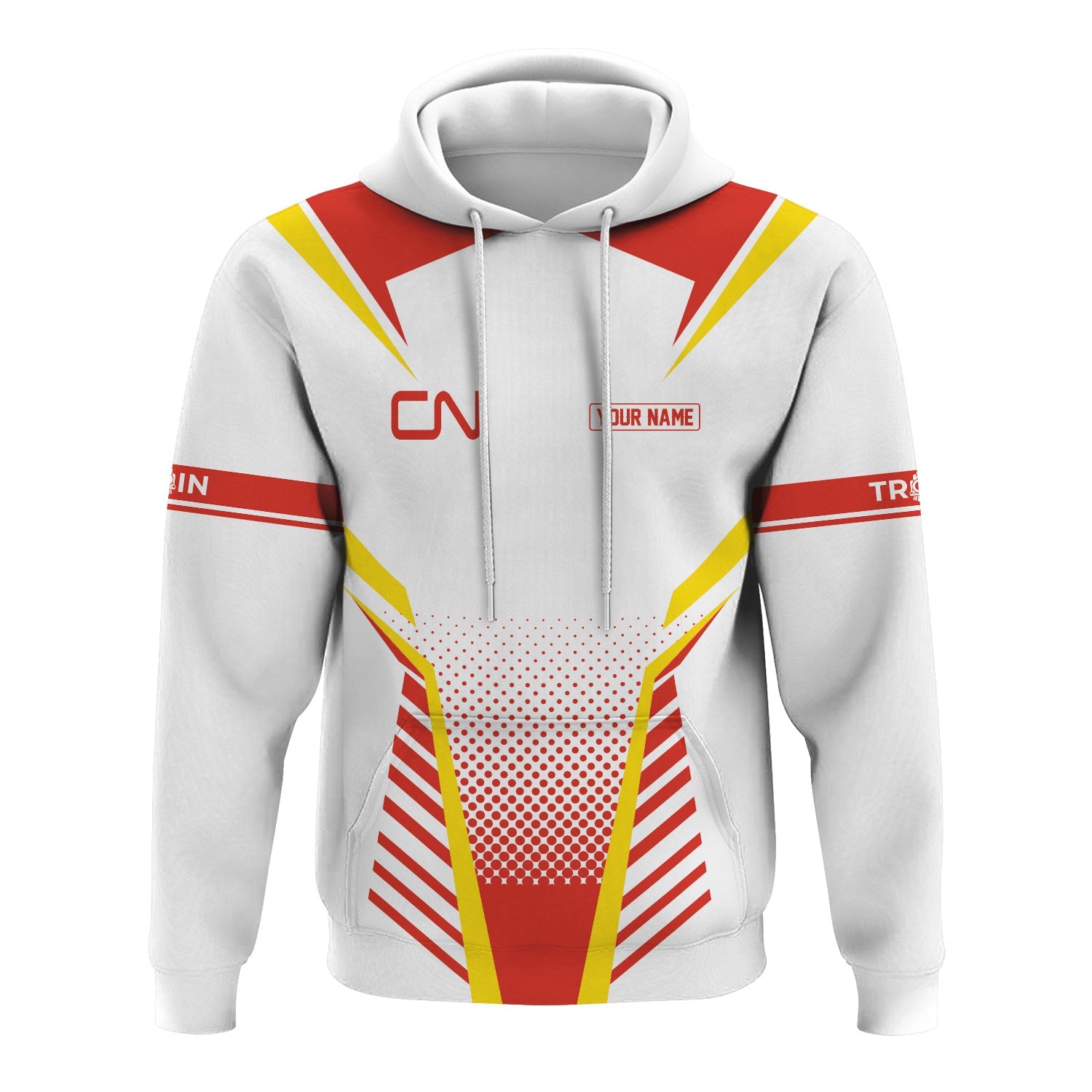 Railspirit Personalized Canadian National Railroad Hoodie Unisex Train Zip Hoodie All Over Print