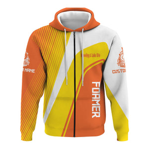 Railspirit Personalized Wheeling And Lake Erie Railroad Hoodie Vibrant Striking Style Zip Up Hoodie For Rail Enthusiasts