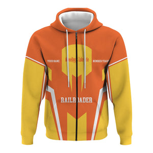 Railspirit Personalized Wheeling And Lake Erie Railroad Hoodie Custom Year Railroader Zip Up Hoodie Gift Idea For Train Lover