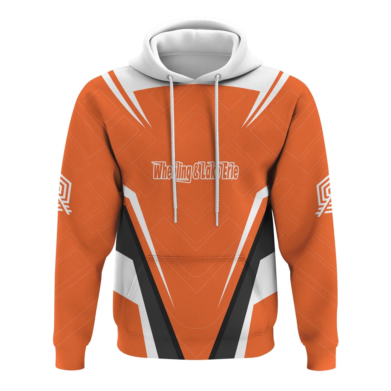 Railspirit Personalized Wheeling And Lake Erie Railroad Hoodie Railway Inspired Apparel Train Zip Up Hoodie For Train Lovers