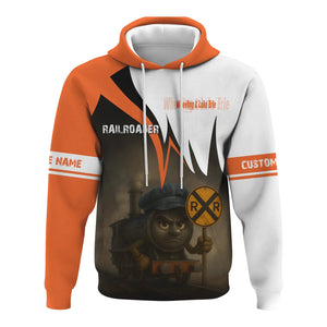 Railspirit Personalized Wheeling And Lake Erie Railroad Hoodie Angry Train Hoodie Gift Idea For Train Lover
