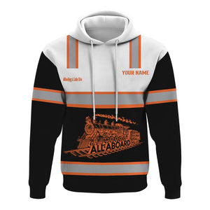 Railspirit Custom Name Wheeling And Lake Erie Railroad Hoodie Eat Train Sleep Repeat Printed Train Zip Hoodie
