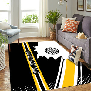 Railspirit Personalized Norfolk and Western Railway Area Rug Vintage N&W All Over Printed Rug