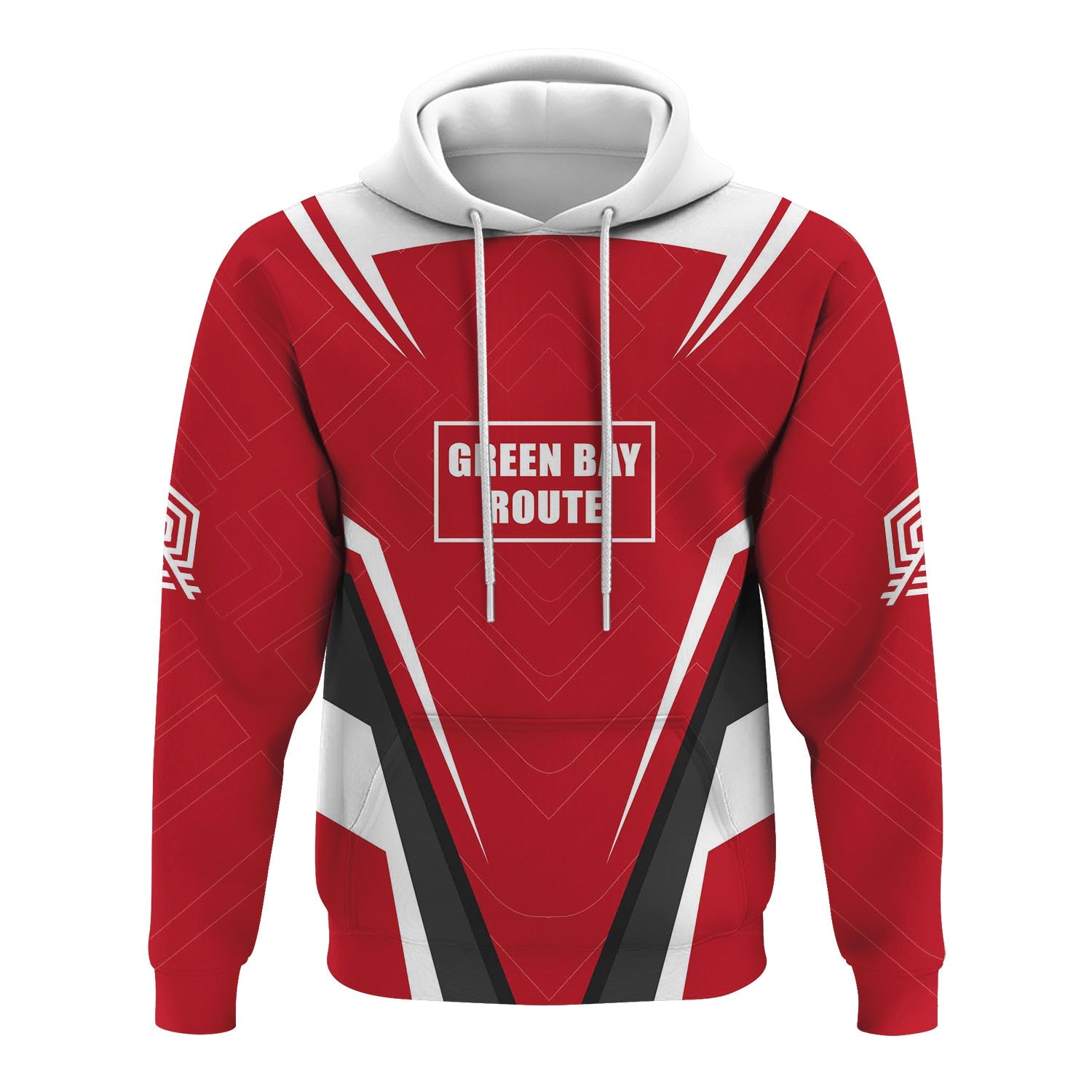 Railspirit Personalized Green Bay & Western Railroad Hoodie Railway Inspired Apparel Train Zip Up Hoodie For Train Lovers