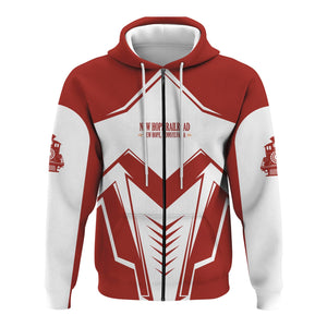 Railspirit Personalized New Hope Railroad Hoodie Railway Trainspotter Style Zip Up Hoodie Gift Idea For Foamers