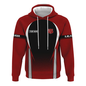 Railspirit Personalized Wisconsin Central Ltd Railroad Hoodie Stress Is Caused By Not Having Enough Trains  Zip Up Hoodie