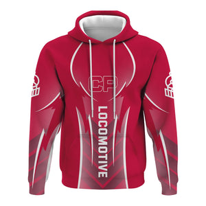 Railspirit Personalized Canadian Pacific Railroad Hoodie Striking Line Style Train Zip Up Hoodie For Locomotive Lovers