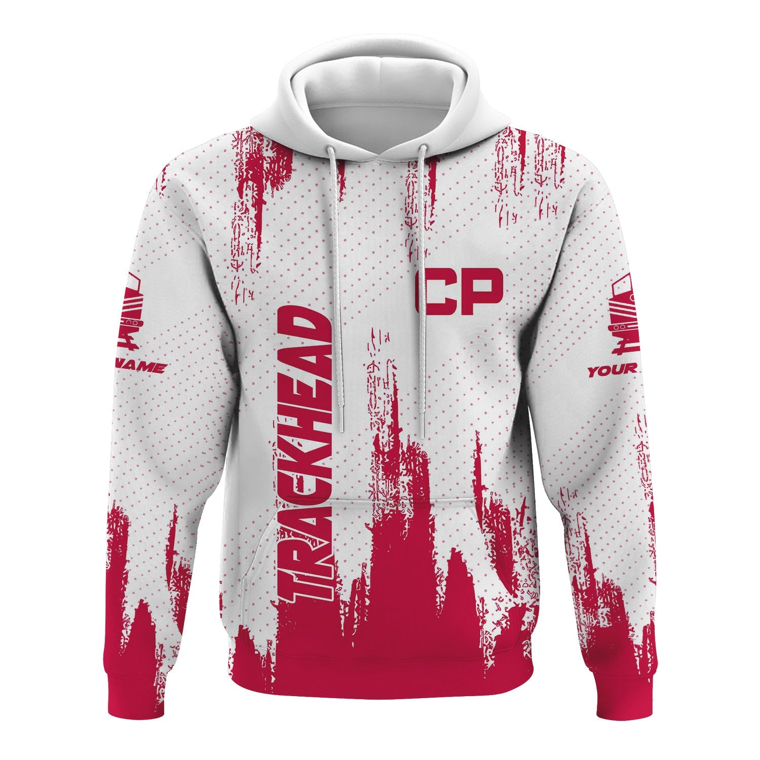 Railspirit Personalized Canadian Pacific Railroad Hoodie Paint Impact Design Train Zip Up Hoodie for Trackhead