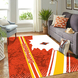 Railspirit Personalized Texas and Pacific Railway Area Rug Vintage All Over Printed Rug