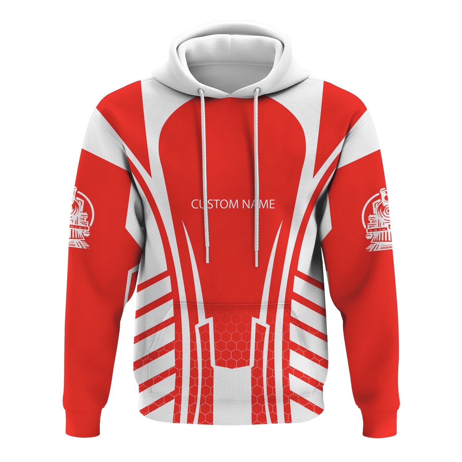 Railspirit Personalized Fleischmann And Western Railroad Hoodie Striped Railroad Style Train Zip Up Hoodie All Over Print