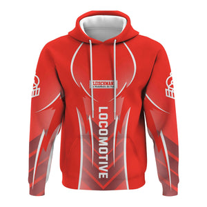 Railspirit Personalized Fleischmann And Western Railroad Hoodie Striking Line Style Train Zip Up Hoodie For Locomotive Lovers