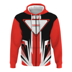 Railspirit Fleischmann And Western Railroad Hoodie Bold Graphic Style All Over Printed Zip Up Hoodie