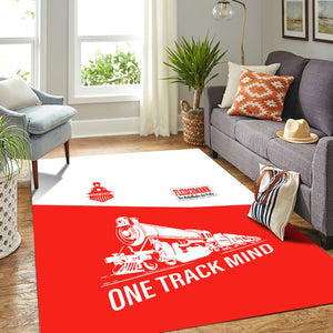 Railspirit Personalized Fleischmann And Western Railroad Area Rug One Track Mind Train Rug Gift Idea For Train Lover