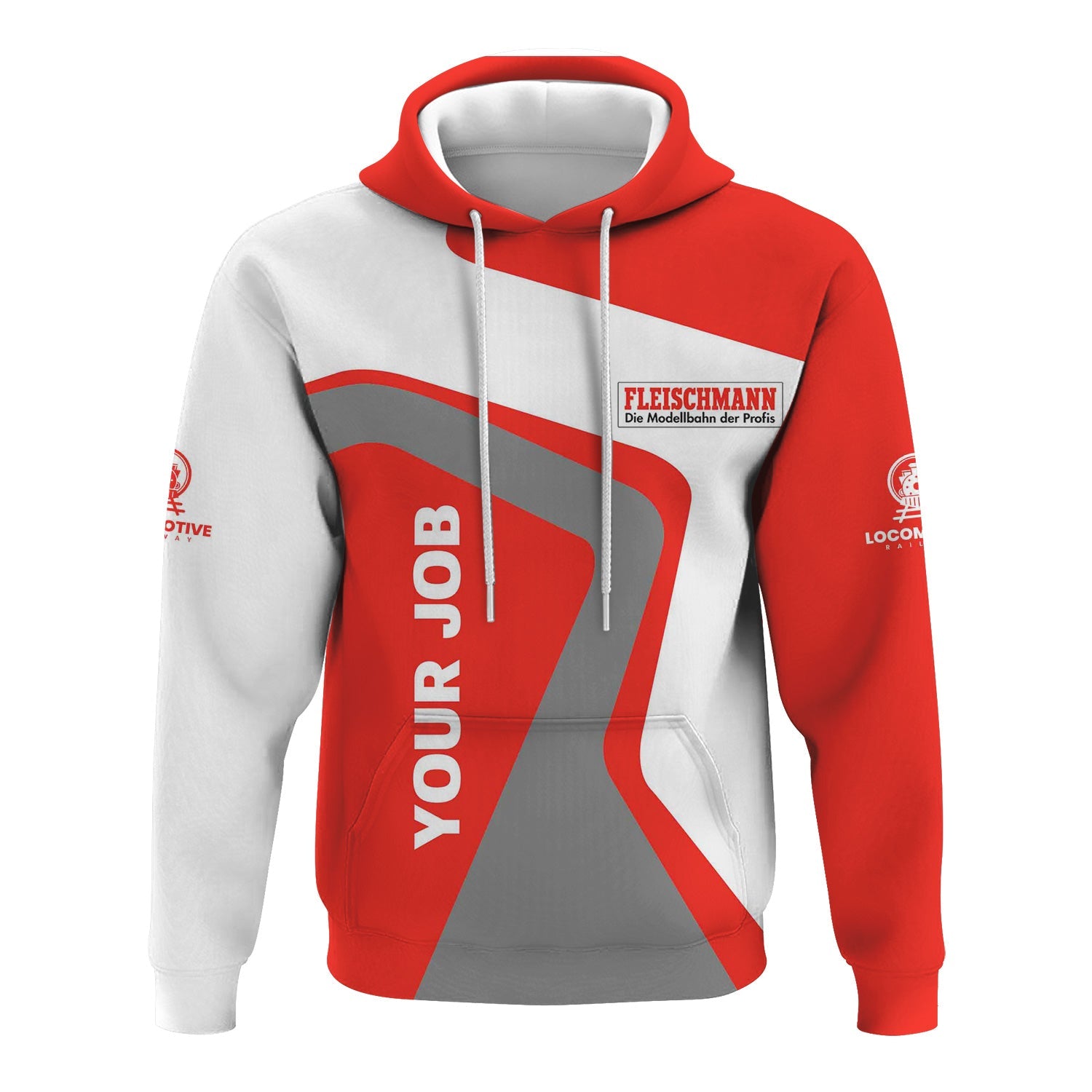 Railspirit Personalized Fleischmann And Western Railroad Hoodie Unique Design with Custom Job Position Train Zip Up Hoodie