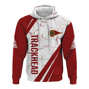 Railspirit Personalized Western Maryland Railway Hoodie Crackle Texture Style Train Zip Up Hoodie For Trackhead
