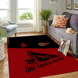 Railspirit Personalized Western Maryland Railway Area Rug One Track Mind Train Rug Gift Idea For Train Lover